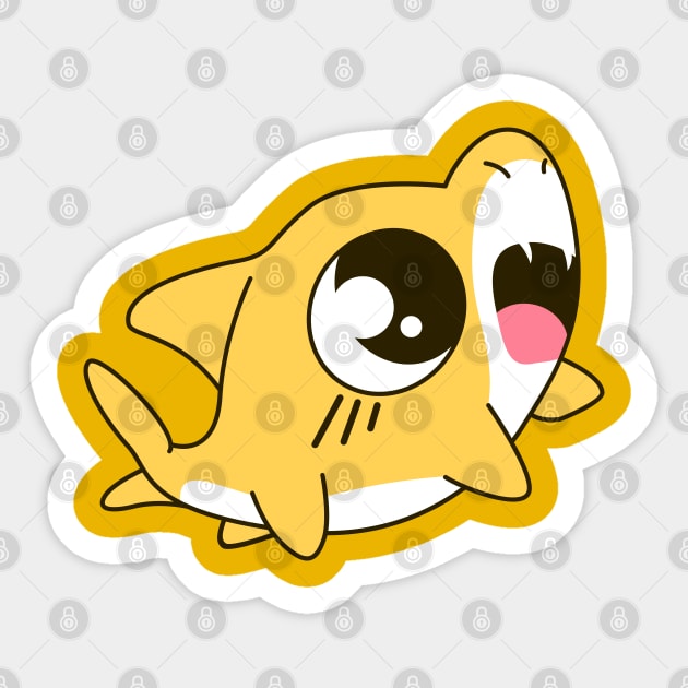 Yellow Baby Shark Sticker by JonWKhoo